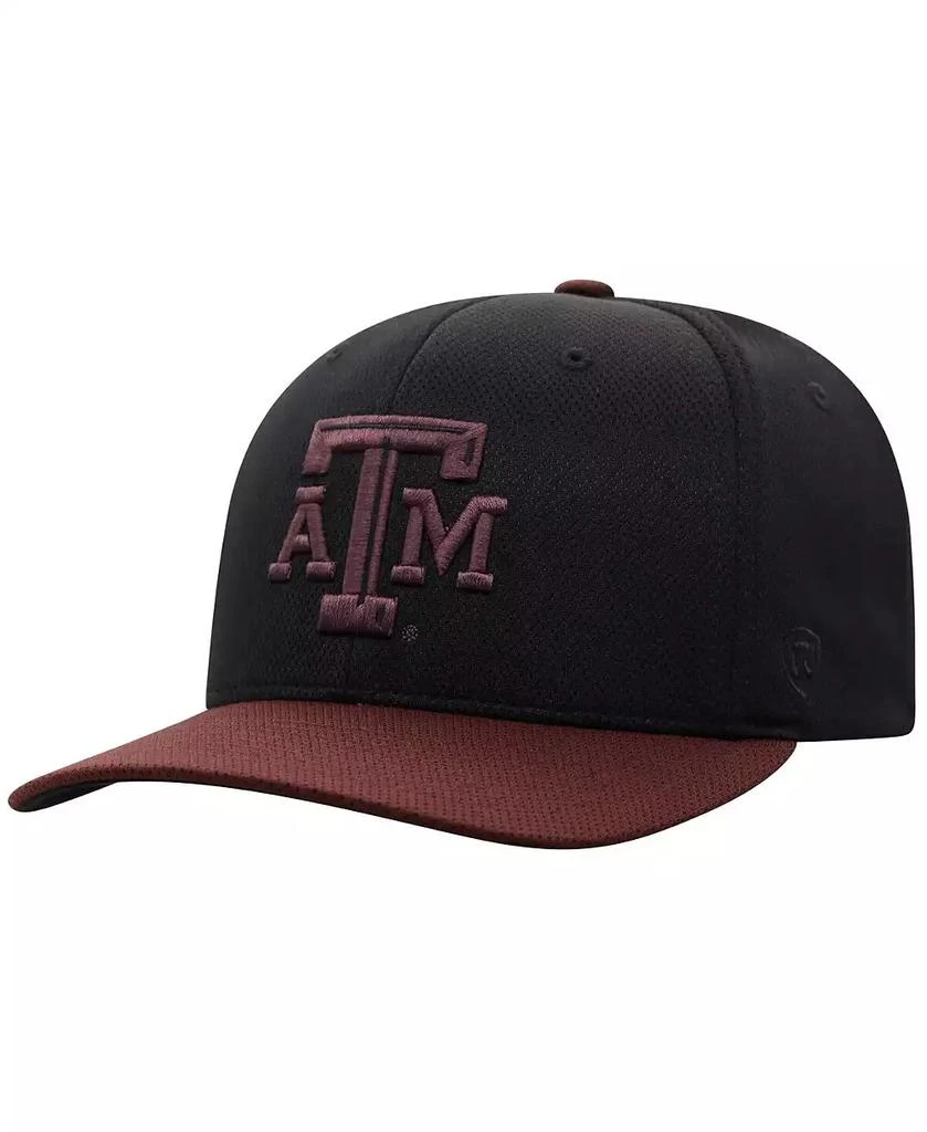 Top of the World Men's Black Texas A&M Aggies Reflex Fitted Hat 3