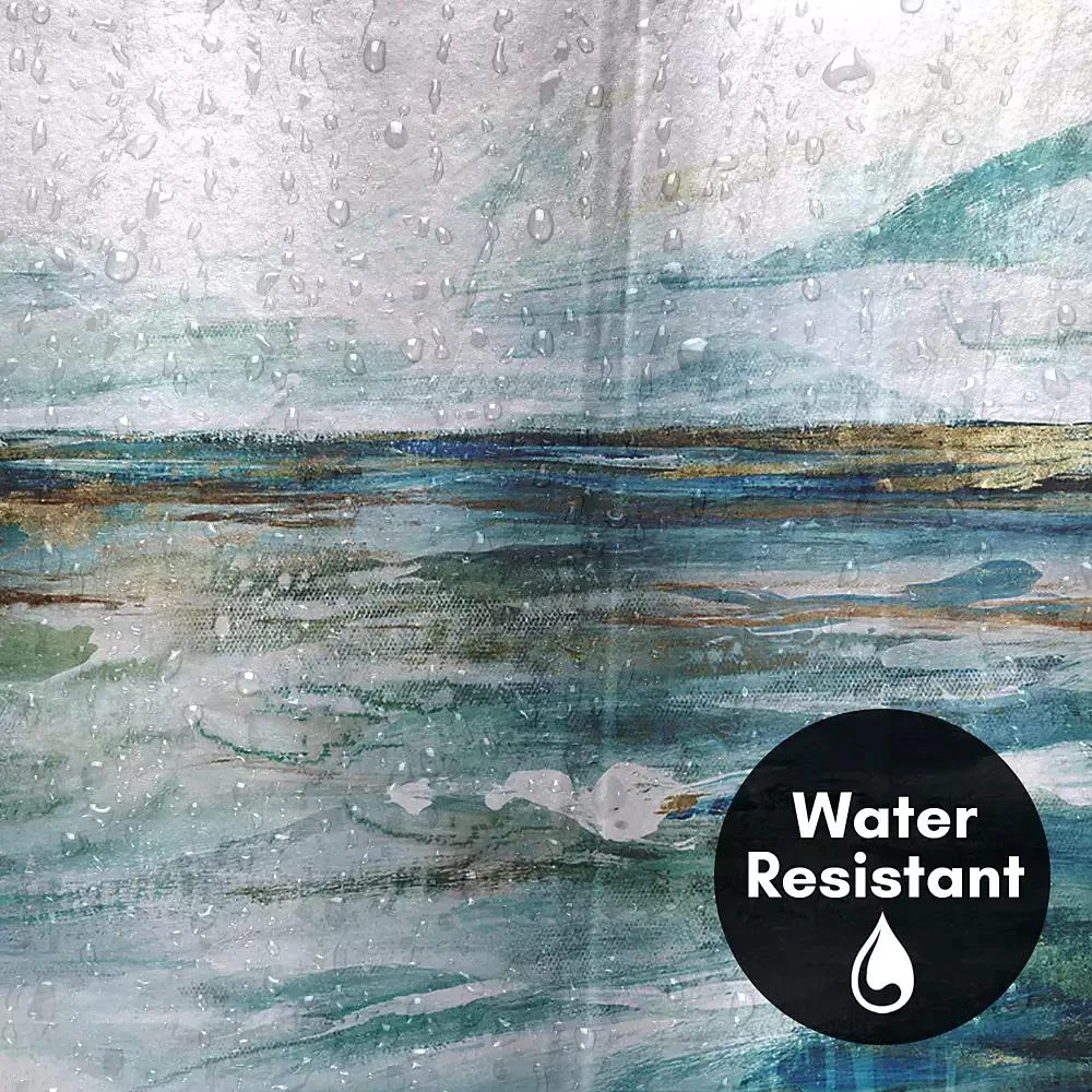 Americanflat Midnight Clear by PI Creative Art Abstract Shower Curtain, 71" x 74" 4