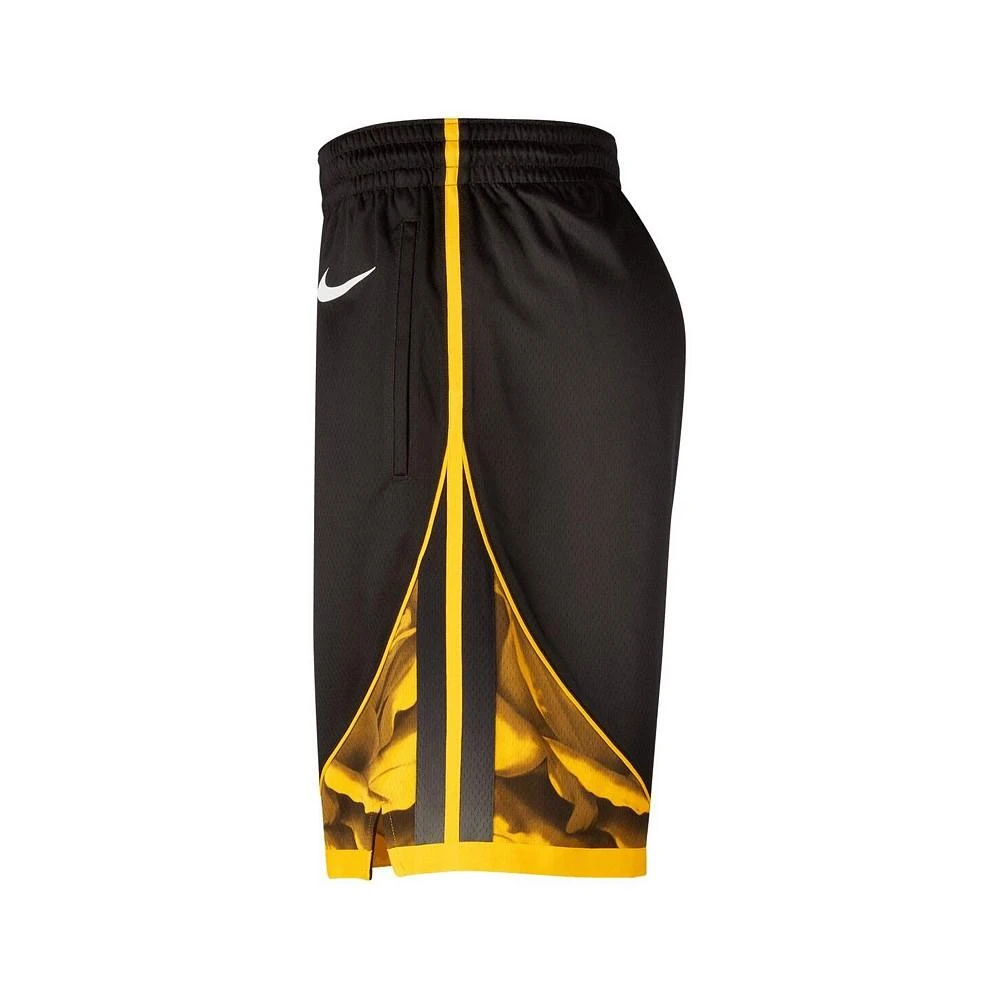 NIKE Men's Black Golden State Warriors 2022/23 City Edition Swingman Shorts 3