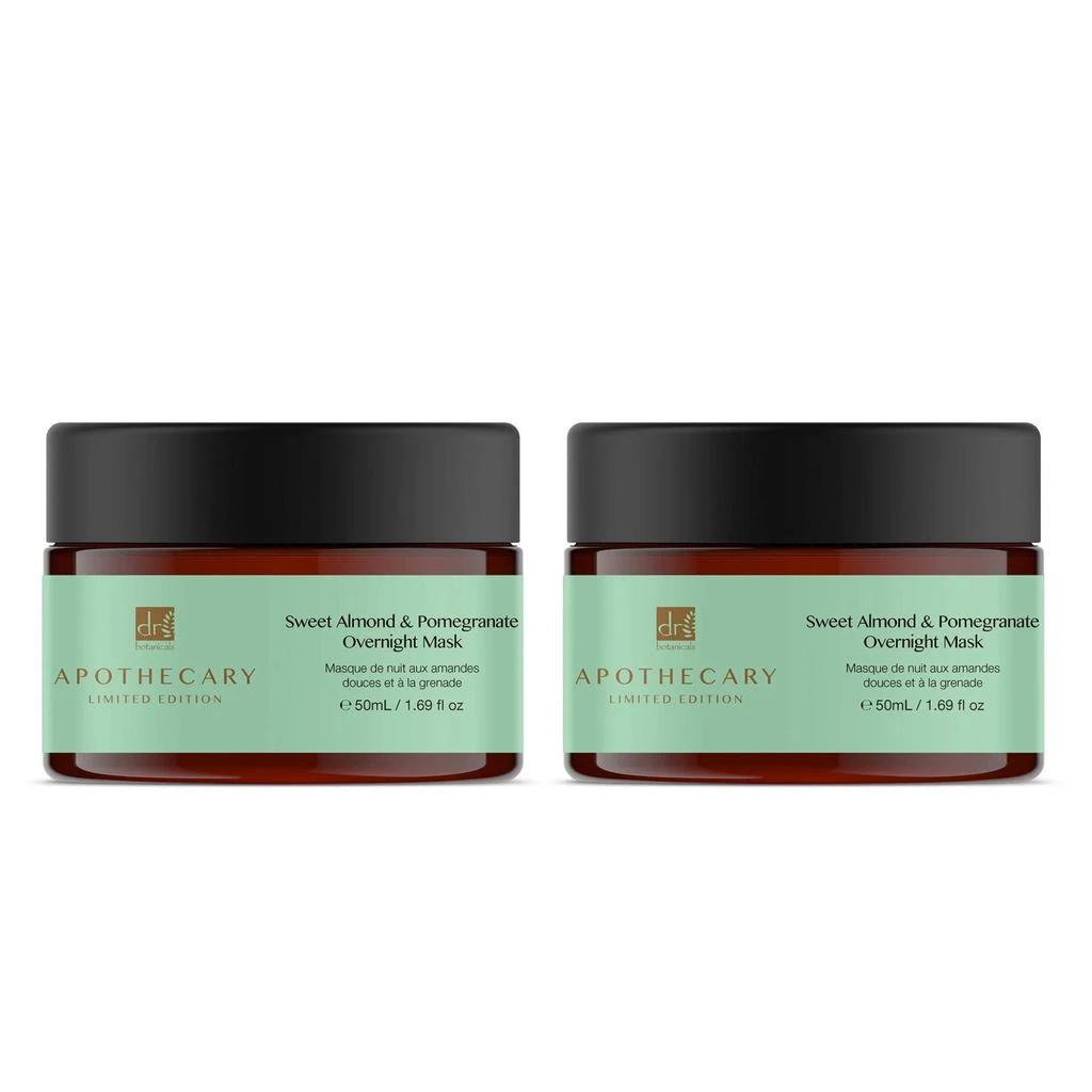 Dr. Botanicals Sweet Almond & Pomegranate Overnight Mask 50ml Twin Value Savings Pack 1