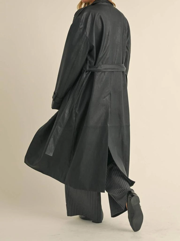 Klesis Klesis - Leather Belted Trench Coat 8