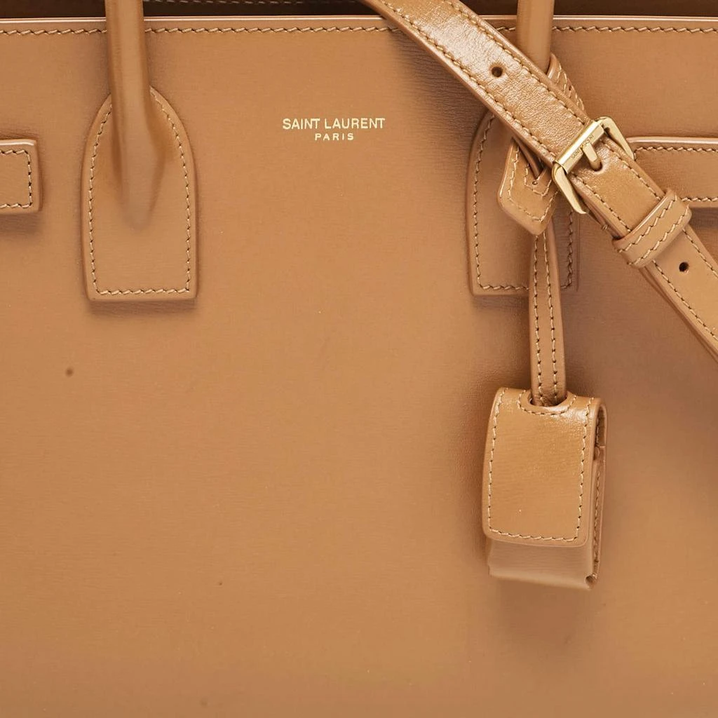 Yves Saint Laurent Saint Laurent Brown Leather Baby Classic Sac De Jour Tote 5
