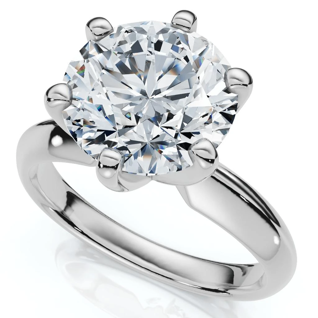 Pompeii3 2 1/2 Carat Certified Diamond Solitaire Engagement Ring 14k Gold Lab Grown 2