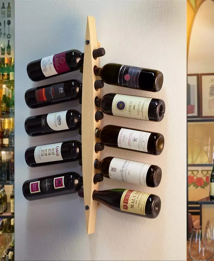 Legnoart 29.5" Wine Rack Ashwood Storage 2