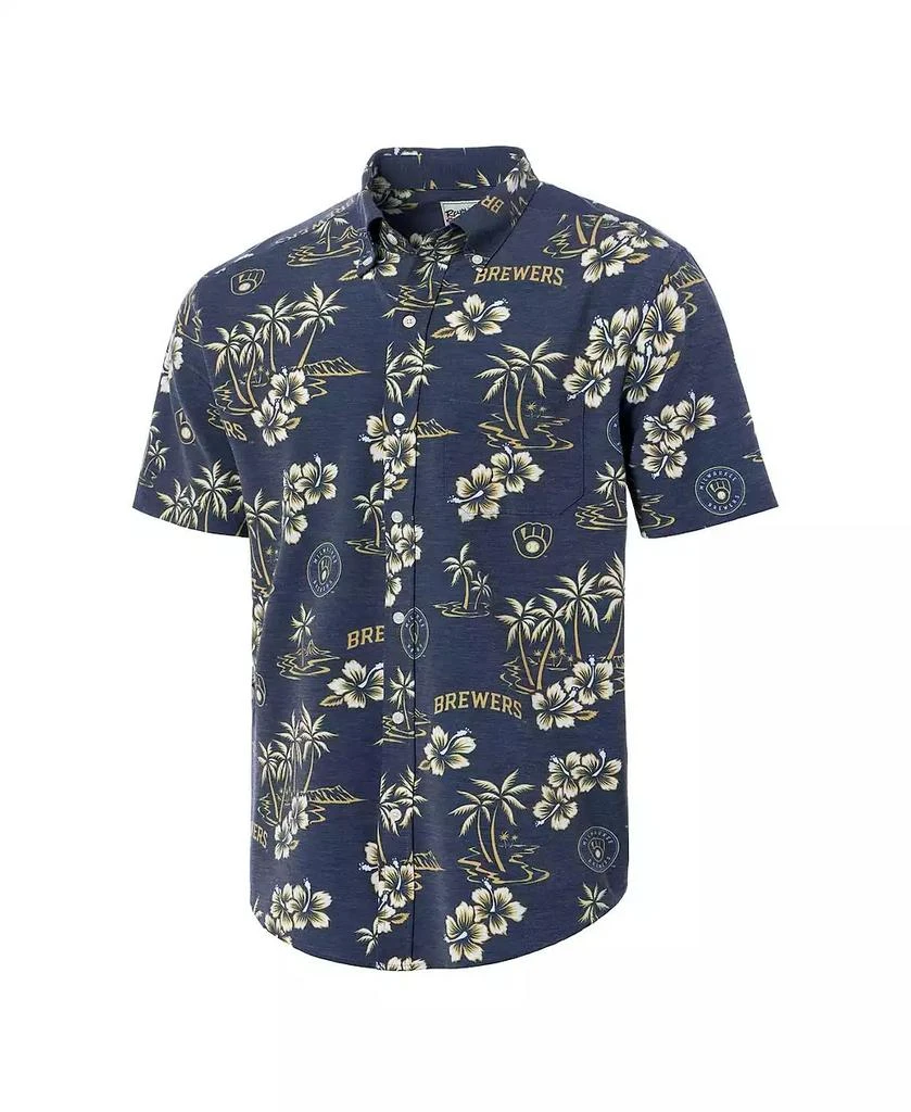 Reyn Spooner Men's Navy Milwaukee Brewers Kekai Button-Down Shirt 2