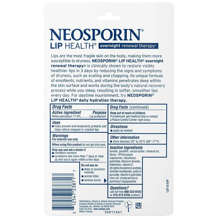 Neosporin Overnight Renewal Therapy Lip Protectant 4