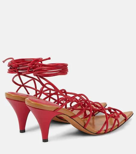 Khaite Arden 75 leather sandals 5