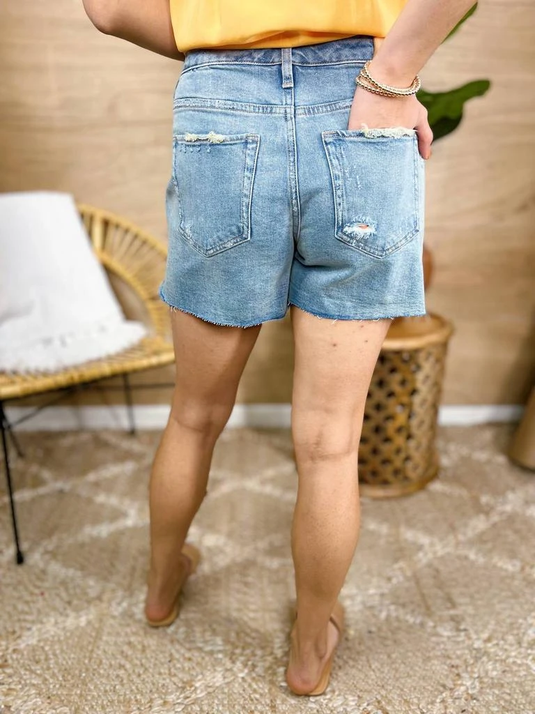 DEAR JOHN DENIM Ivy High Rise Denim Short In North Sea 5