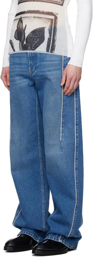 Jean Paul Gaultier Blue 'The Belted Denim' Jeans 4