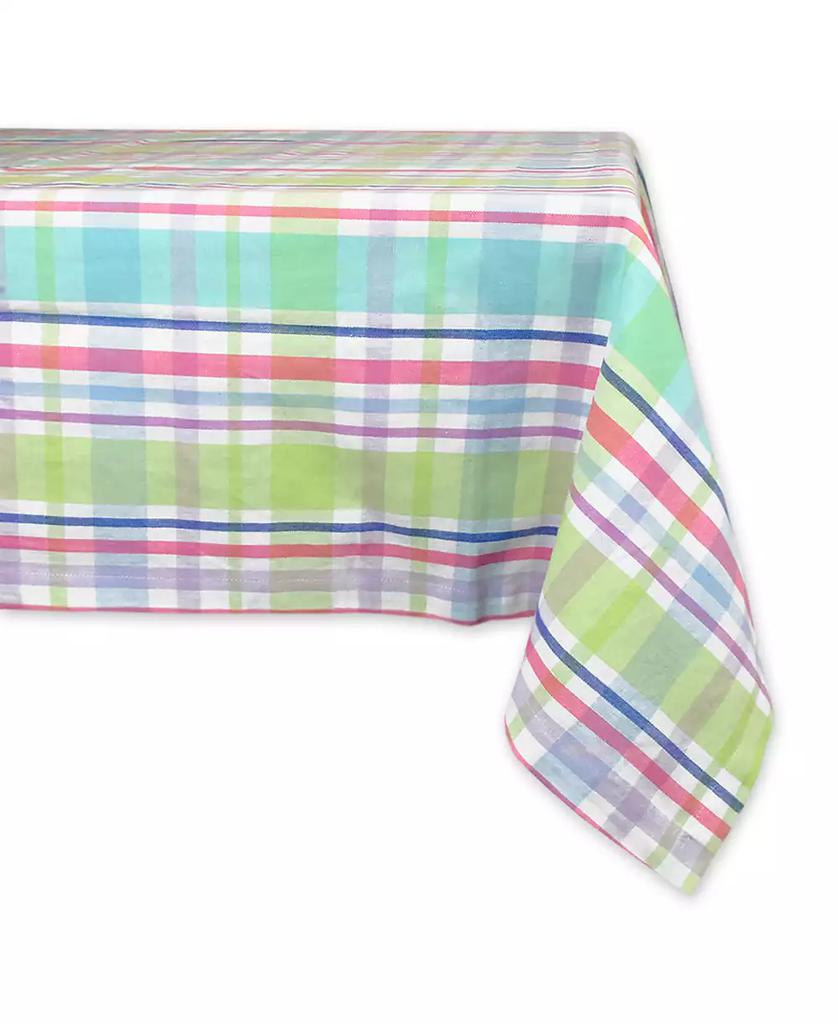 Design Imports Spring Plaid Tablecloth 60" x 84"