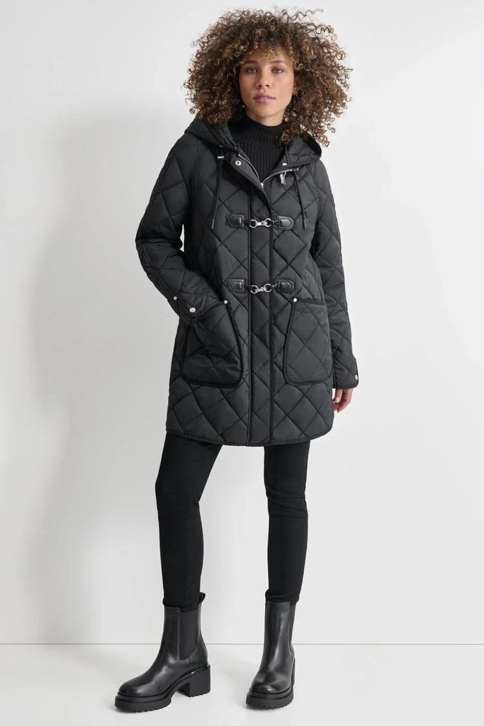 DKNY QUILTED COAT WITH TOGGLE 3