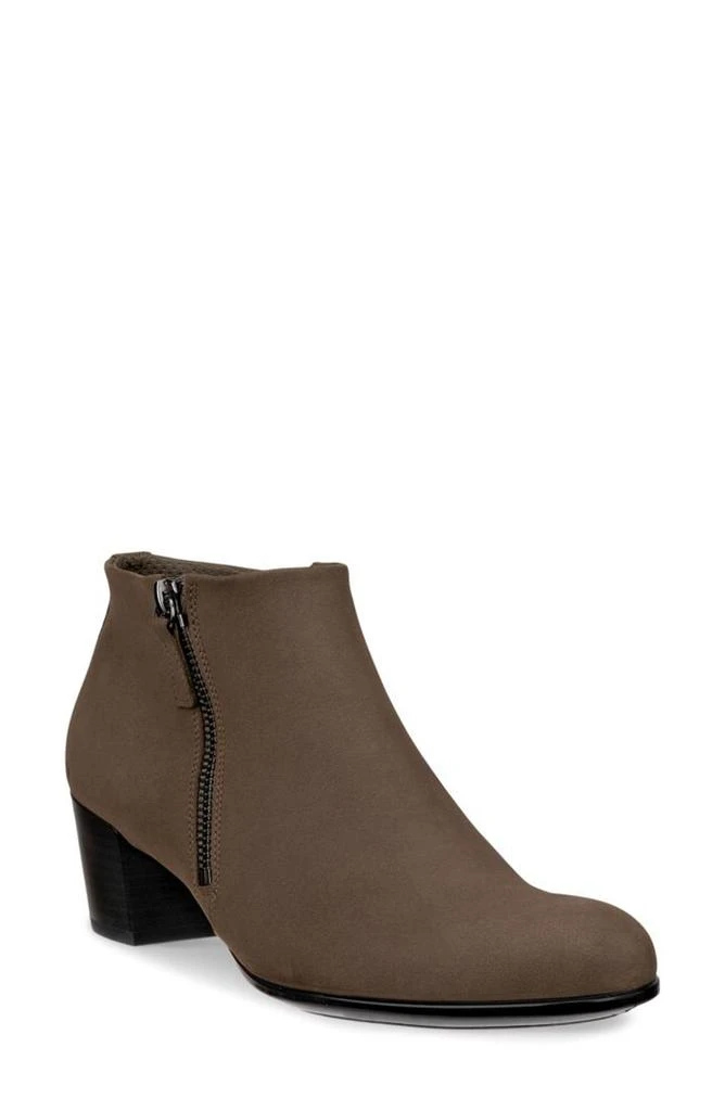 ECCO Soft Classic Leather Block Heel Bootie 1