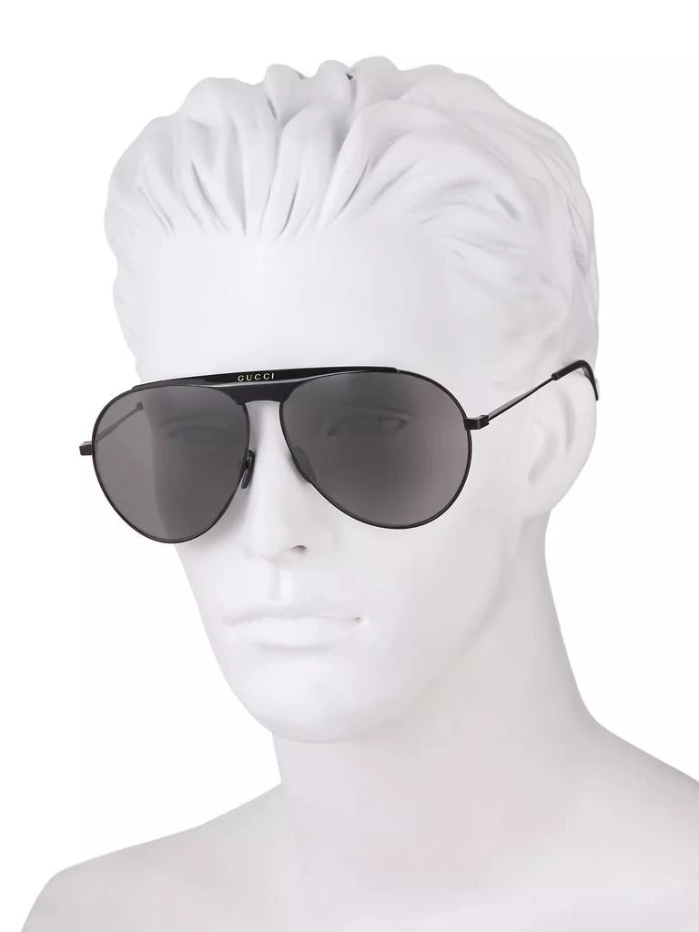 Gucci Seasonal Icon 65 MM Aviator Sunglasses 4