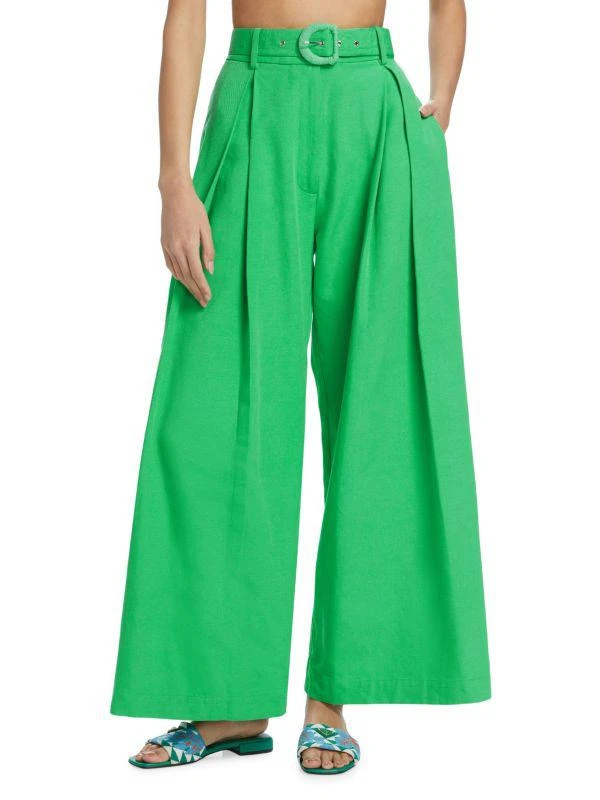 Farm Rio Tailored Pleat-Front Pants 1