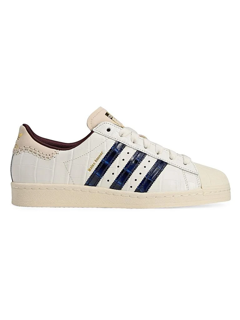 Adidas Unisex adidas x Wales Bonner Superstar Crocodile-Embossed Leather Sneakers 1