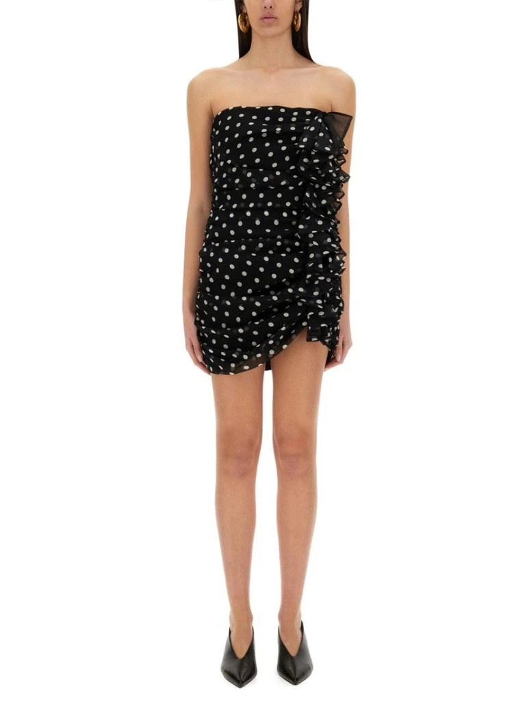 Nina Ricci Polka Dots" Mini Bustier Dress 1