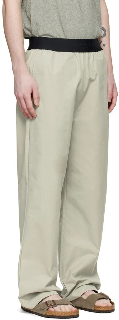 Fear of God ESSENTIALS Green Cotton Lounge Pants 2