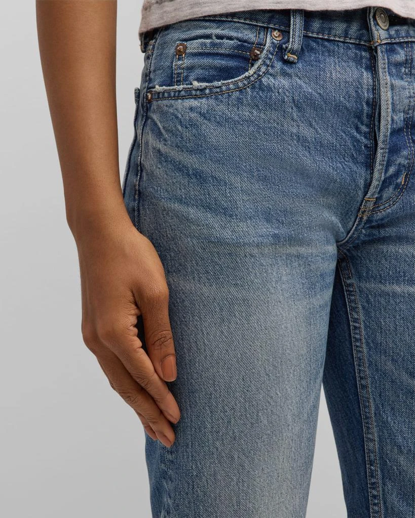 MOUSSY VINTAGE Elfers Wide Straight Mid-Rise Jeans 5