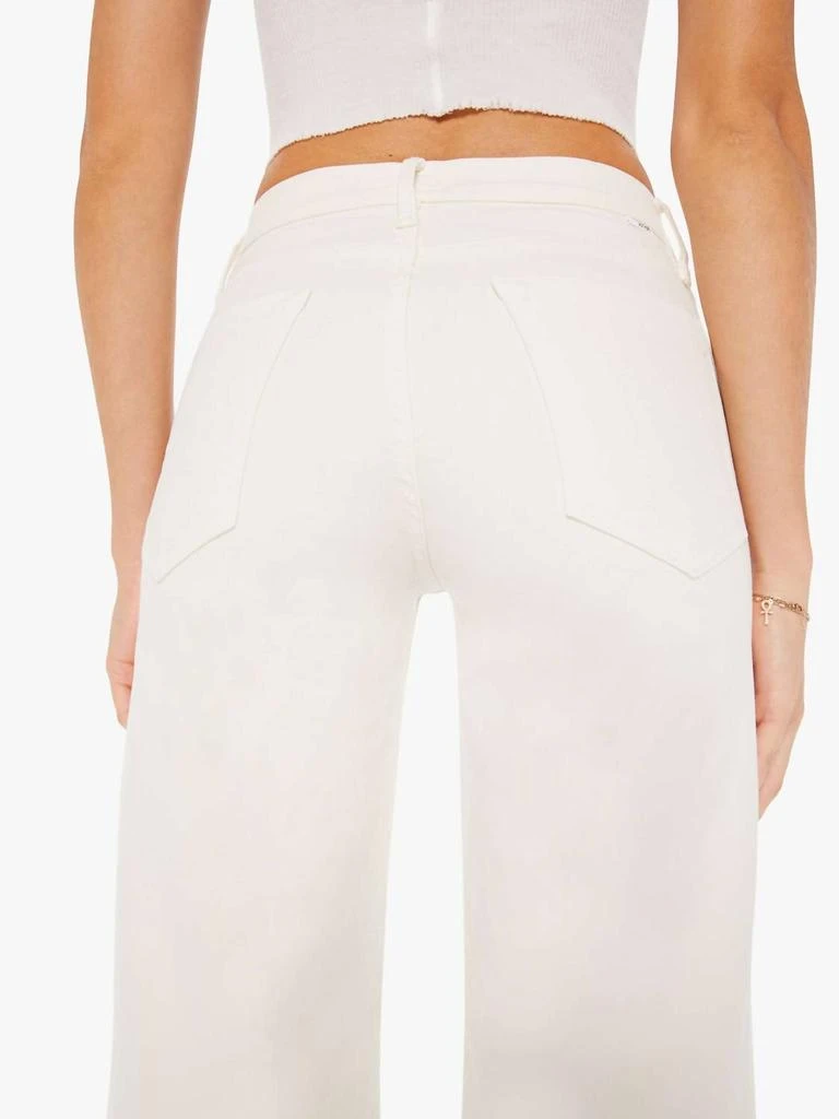 MOTHER Twister Skimp High-Rise Pants Flared Leg Pants In Cream Puffs 4