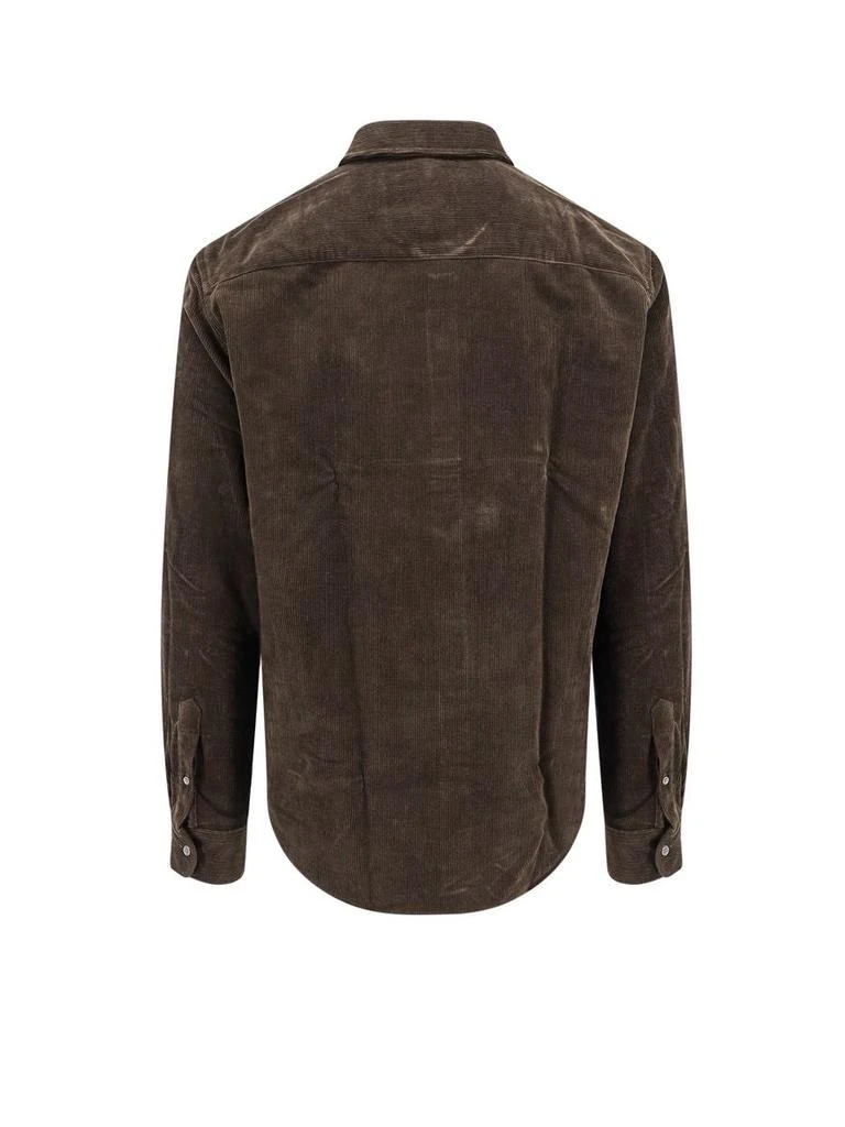 AMI Ami Paris Dark Coffee Cotton Shirt 2