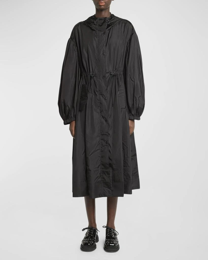 Simone Rocha Puff-Sleeve Hooded Trapeze Parka Jacket 2