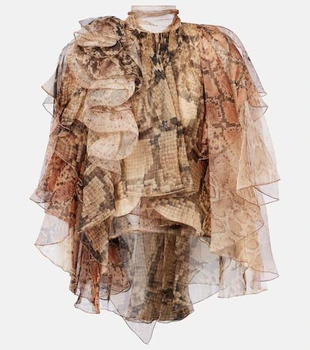 Zimmermann Memento ruffled silk blouse 1
