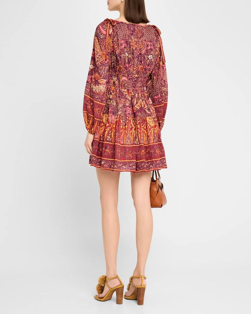 Ulla Johnson Anika V-Neck Long-Sleeve Mini Dress 3