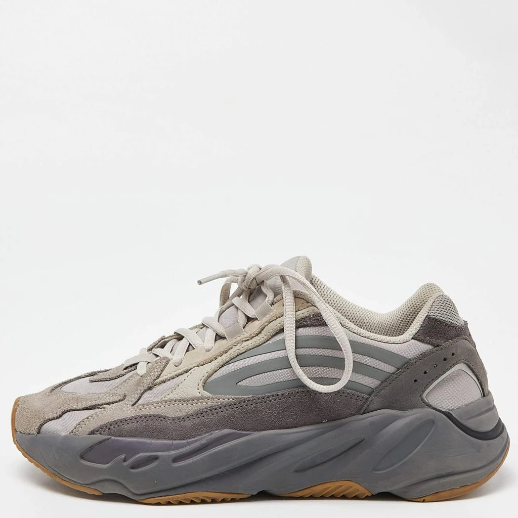 Yeezy x Adidas Grey Suede and Mesh Boost 700 V2 Tephra Sneakers