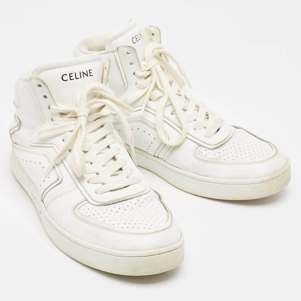 Celine Celine White Leather CT-01 Z High Top Sneakers Size 39 4