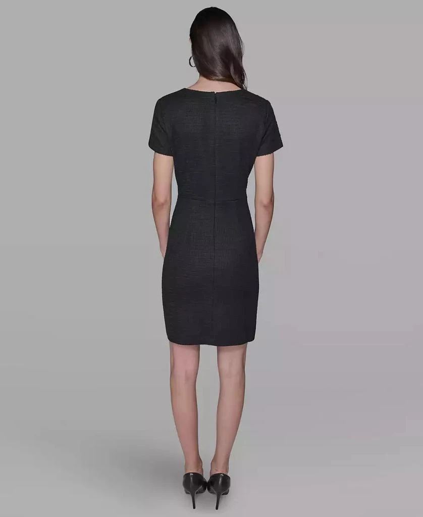 karl lagerfeld black tweed dress Karl Lagerfeld Paris Black & White Tweed Dress Size 2  Vintage Vogue