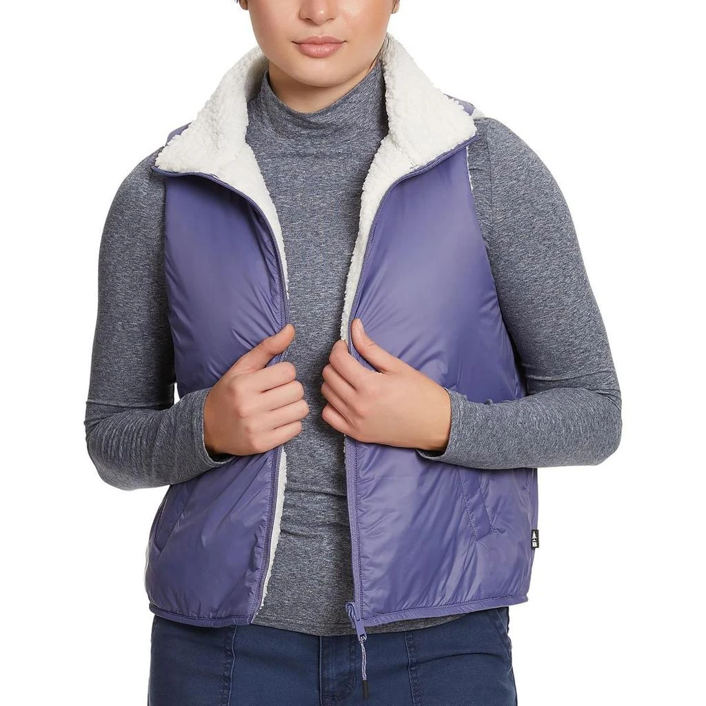 BASS OUTDOOR Womens Reversible Sherpa Puffer Vest 1