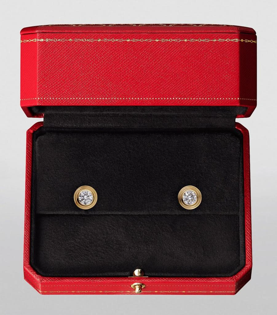 Cartier Extra-Small Yellow Gold and Diamond Cartier d'Amour Earrings 4