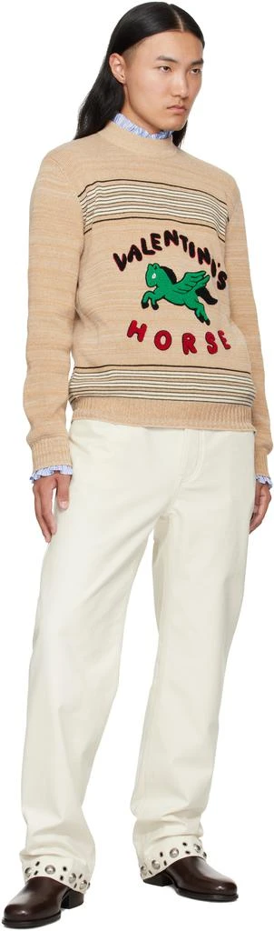 Valentino Beige 
Valentino
s Horse
 Sweater 4