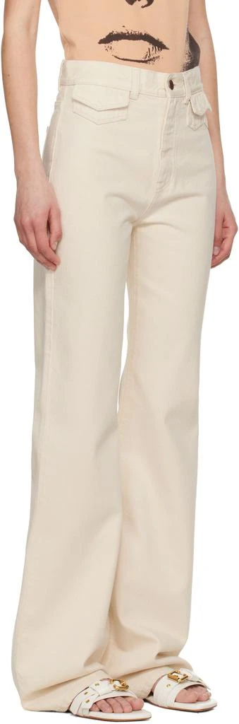 Chloé Off-White High-Rise Flare Jeans 2