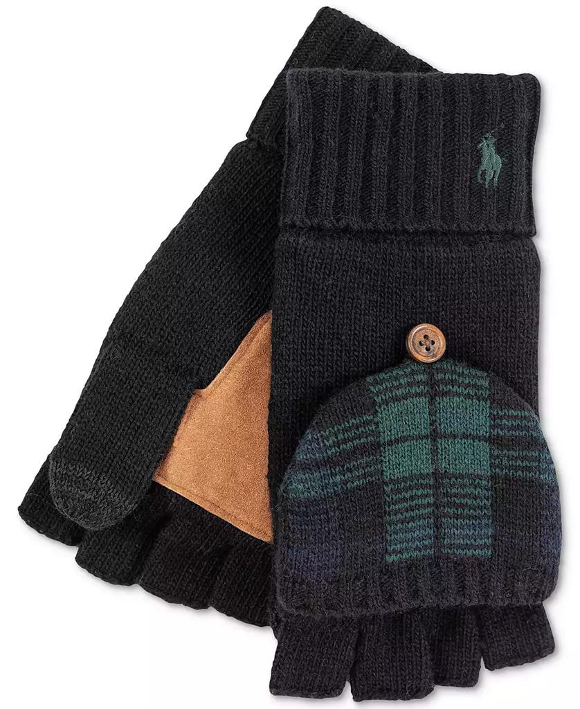 Ralph Lauren Men's Tartan Mitt Convertible Gloves