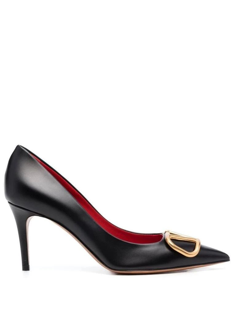 Valentino Valentino Garavani Vlogo Signature Leather Pumps 1