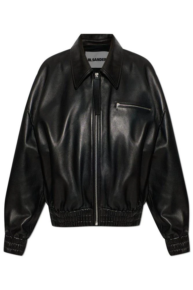 Jil Sander Jil Sander Zip-Front Leather Jacket