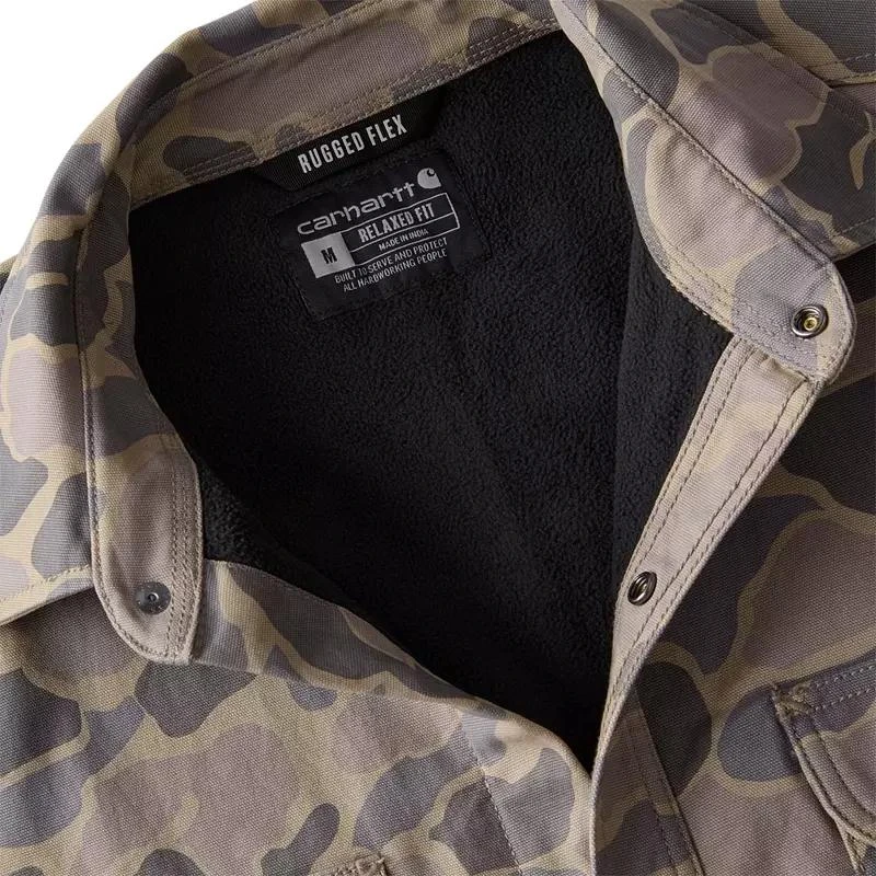 Carhartt Carhartt Men's Canvas Fleece Lined Shirt Jacket 11