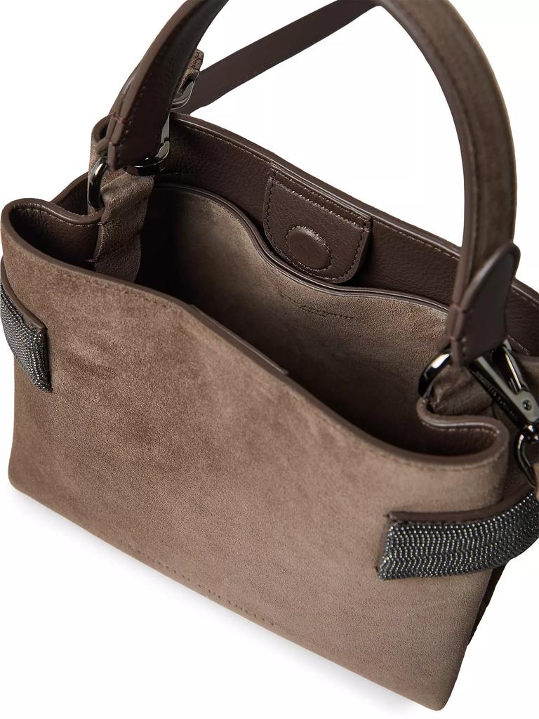 【関税・送料込み】BRUNELLO CUCINELLI TOP HANDLE BAGS Brunello Cucinelli Medium Glossy Napa Boston Top-Handle Bag