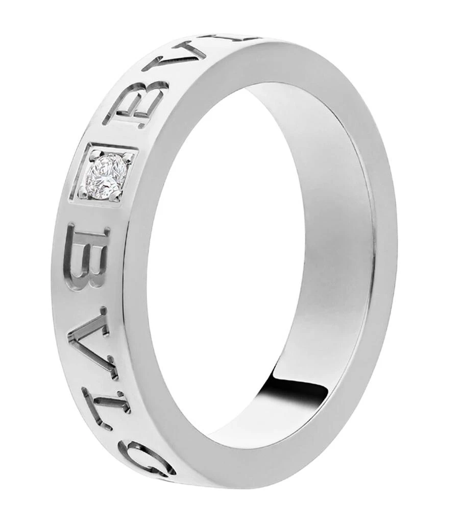 BVLGARI White Gold and Diamond B.zero1 Ring 1