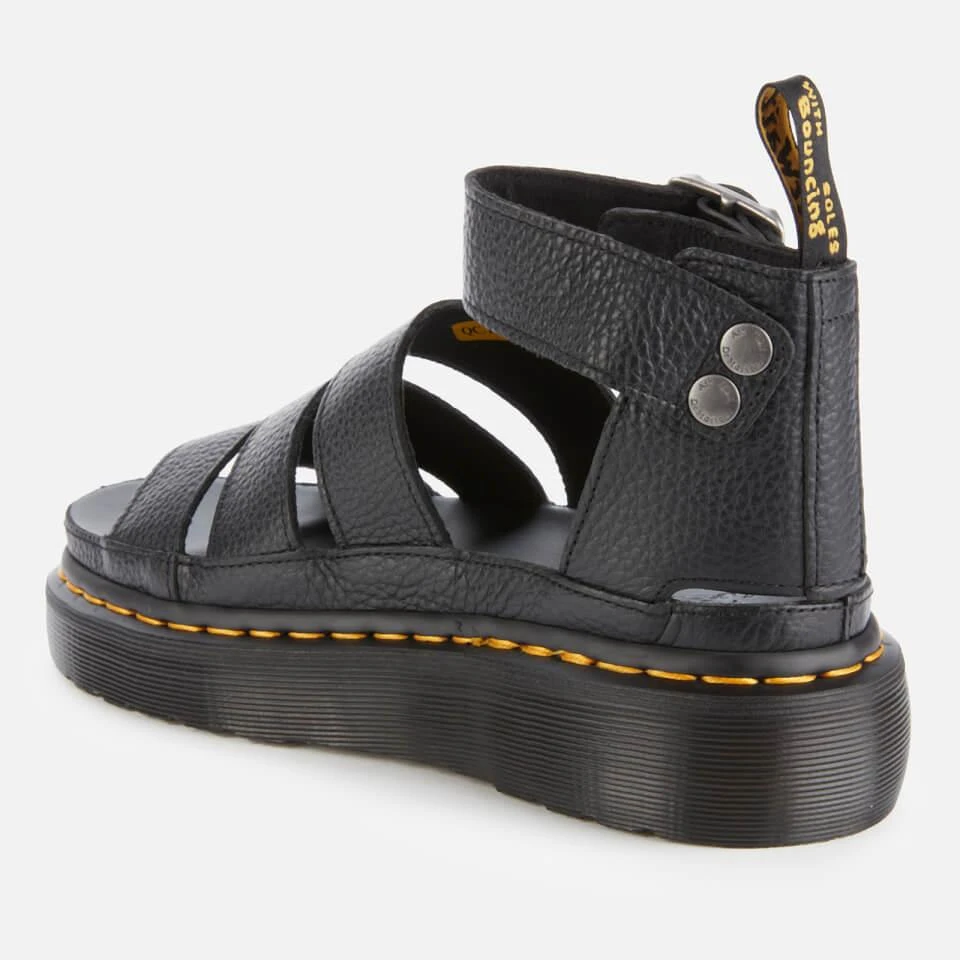 Dr. Martens DR. MARTENS WOMEN'S CLARISSA II QUAD LEATHER SANDALS - BLACK 2