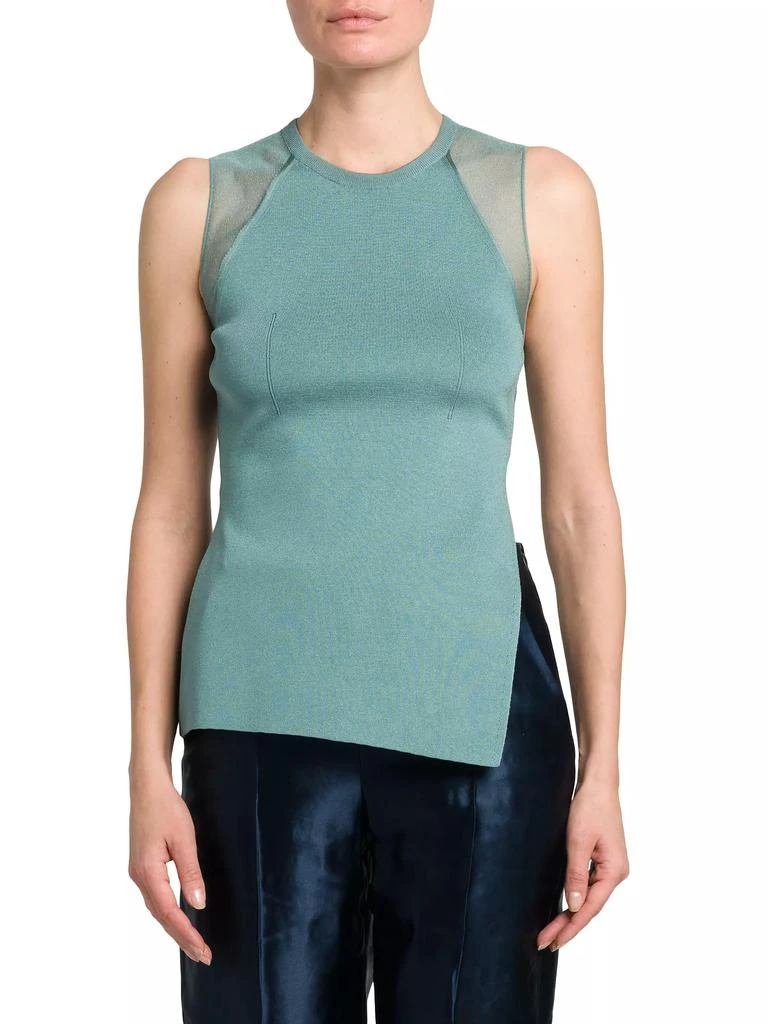 Giorgio Armani Side-Split Knit Tank Top 3