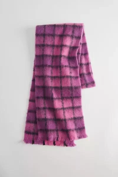 Urban Outfitters Windowpane Pattern Woven Scarf 2