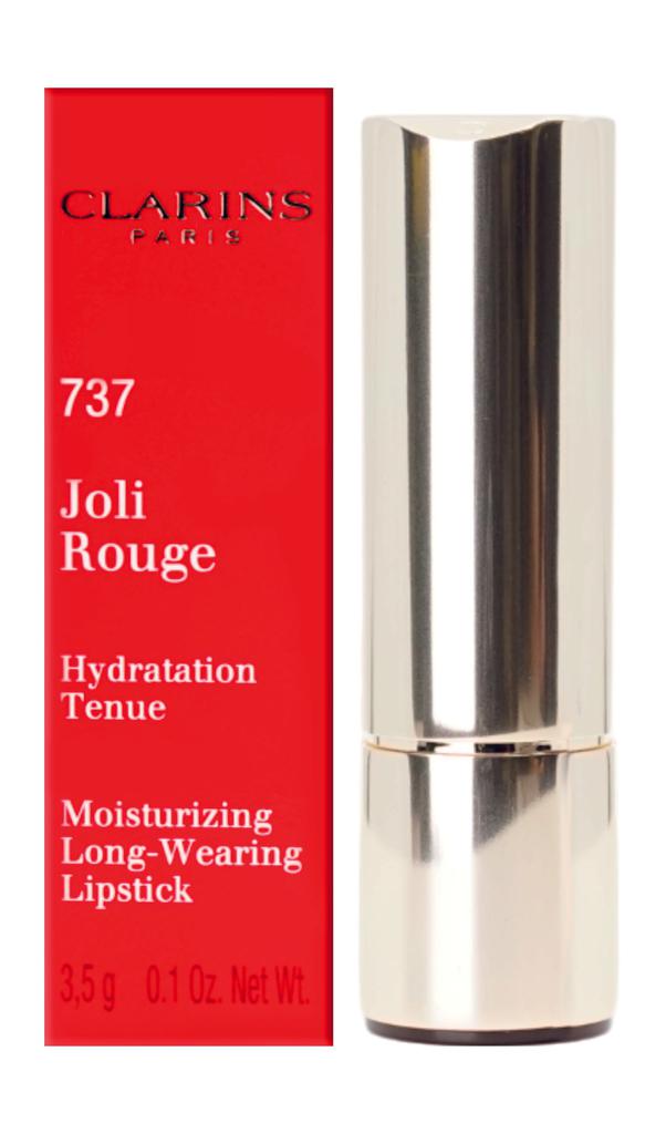 Clarins Joli Rouge 737 Spicy Cinnamon Moisturizing Longwear Lipstick 0.1 OZ