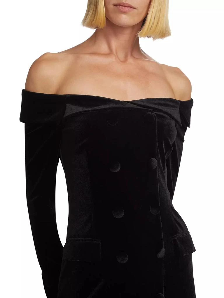 L'Agence Micaela Off-The-Shoulder Blazer Dress 6