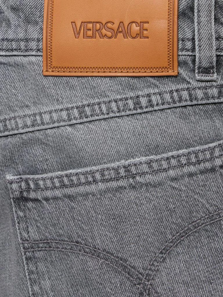 Versace Stonewashed High Rise Straight Jeans 3