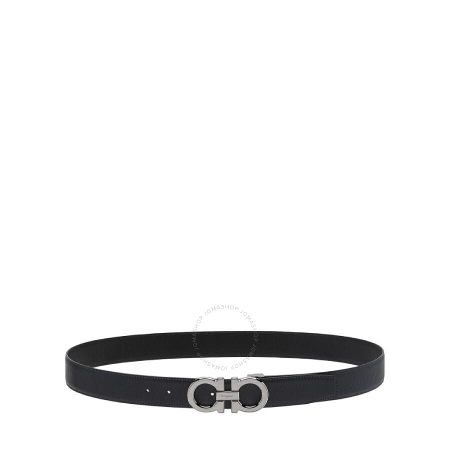 Salvatore Ferragamo Gancini Buckle Reversible Leather Belt