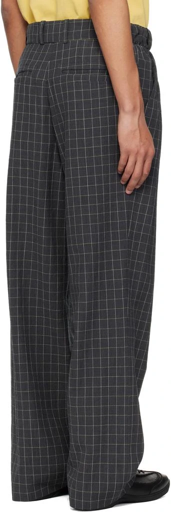 Kiko Kostadinov Gray Minna Gathered Trousers 3