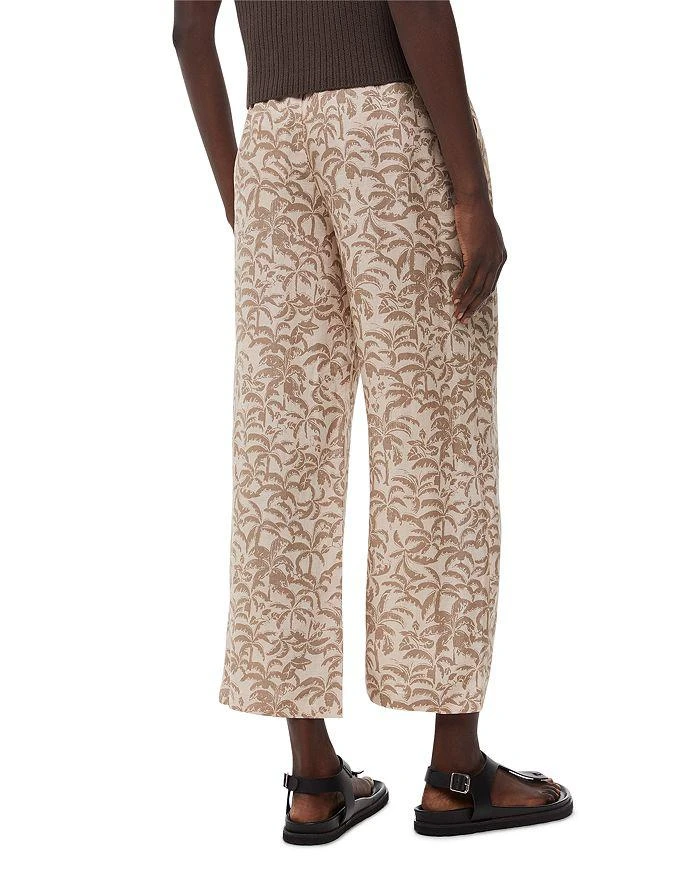 Whistles Palm Print Cropped Trousers 3