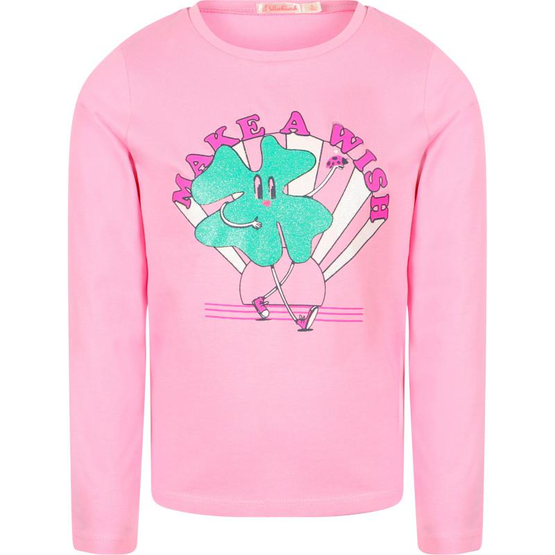 Billieblush Make a wish long sleeved t shirt in pink